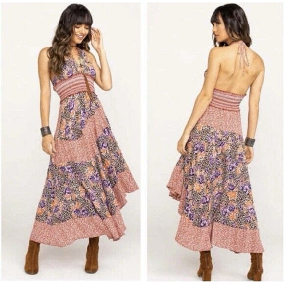 Free People Gabriella Slip Dress Women’s Small Terracotta Whimsical Bohemian - Picture 1 of 16